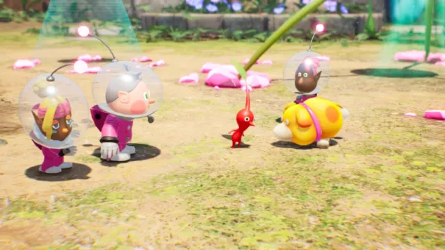 A Red Pikmin in Pikmin 4.